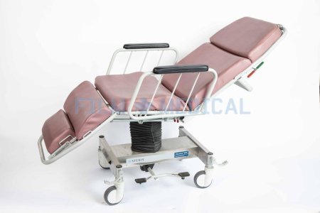Patient Transfer Chair Comes Either Green Cover or Pink